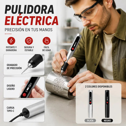 Pluma de grabado multifuncional recargable de iones de litio de larga duración para decoración de uñas y pulido eléctrico