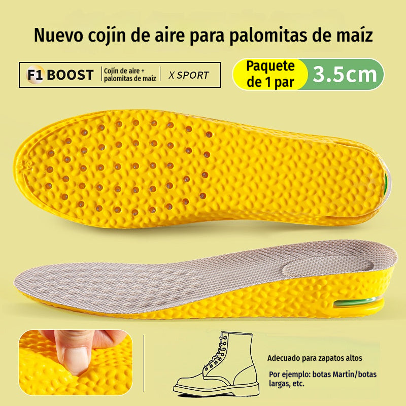 💥【Compra uno y llévate otro gratis】2 pares por 28 euros 👟Plantillas cómodas con cojín de aire y efecto de aumento de estatura 📈