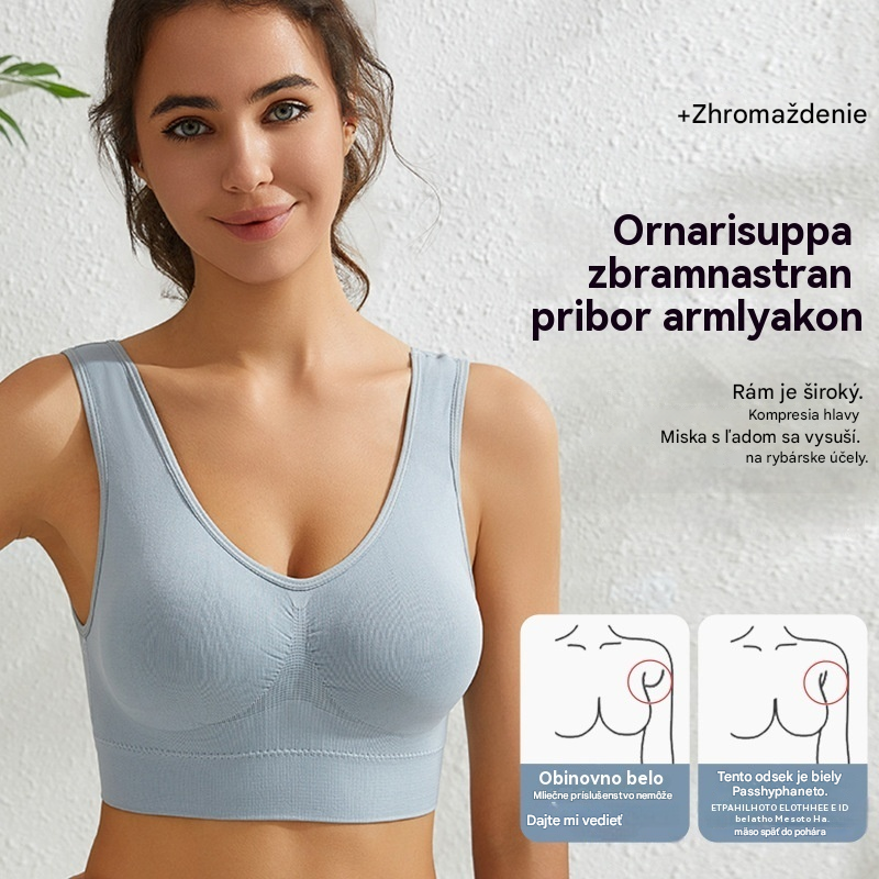 【4 kusy】【S-5XL】Sexi push-up podprsenka bez kostíc pre väčšie veľkosti