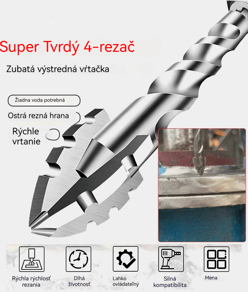 🥇Super tvrdá pílovitá rezná hrana, 7. generácia excentrického vrtáka z volfrámovej ocele 【3+4+5+6+8+10+12+14+16 mm】