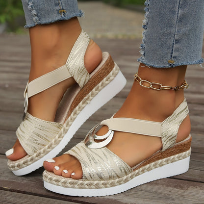 ✨👡【36-43】Nuevas sandalias de verano a la moda con tacón plano, talla grande, suela gruesa