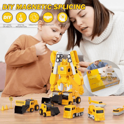 🤖🎁【50% ОТСТЪПКА】【16 бр.】Магнитни строителни блокчета, трансформатори, образователни играчки