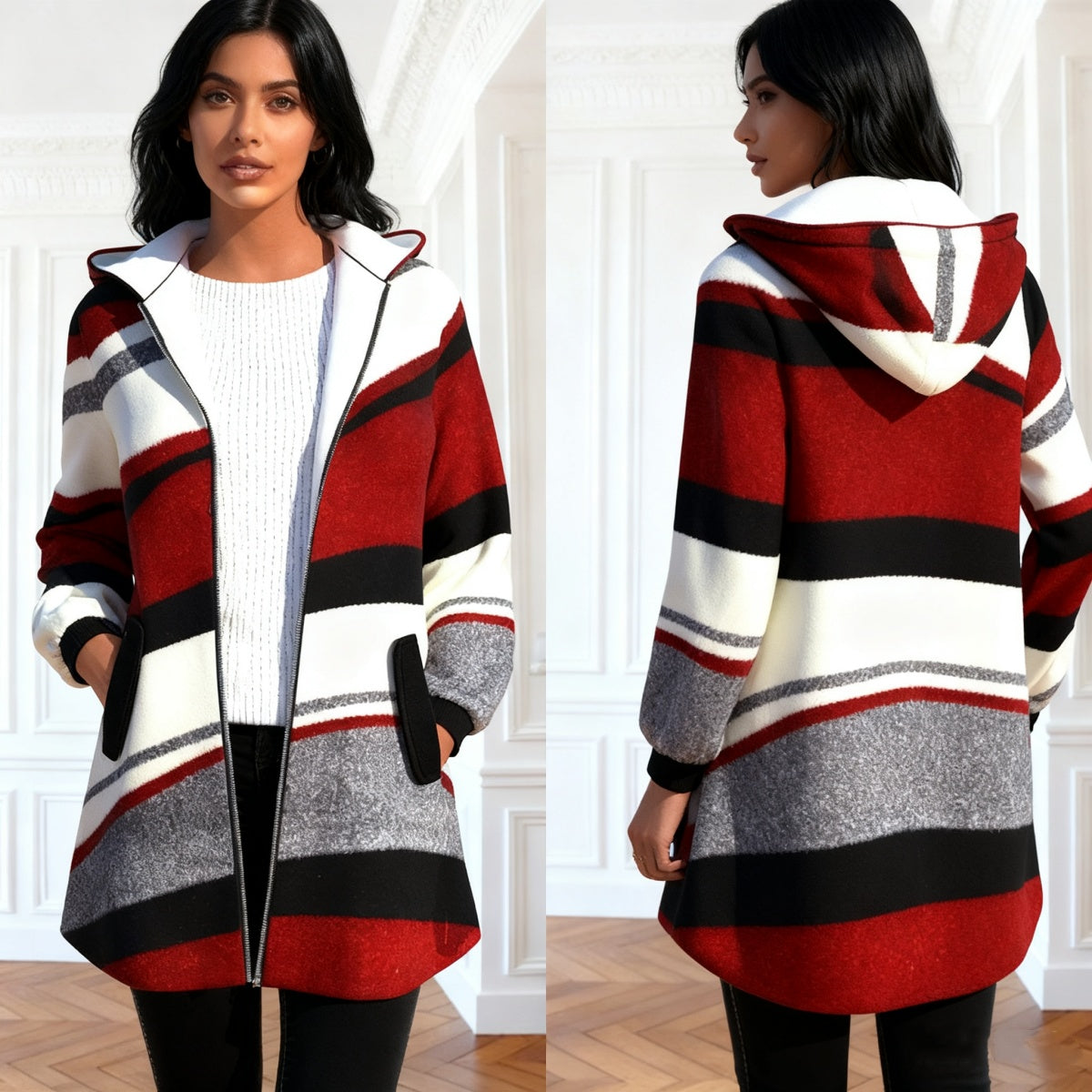 💕45%OFF-【S-3XL】Horúca nová zimná dámska bunda s kapucňou