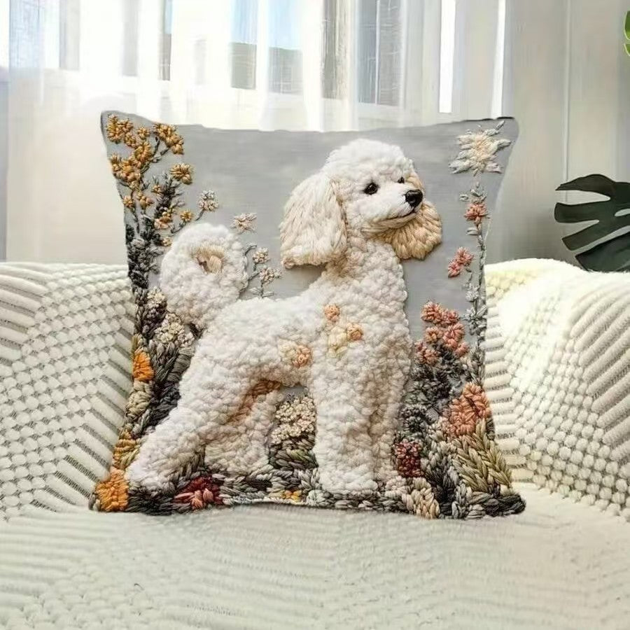 🐕🐱【4 piezas】Funda de almohada para mascotas más vendida，material de algodón y lino