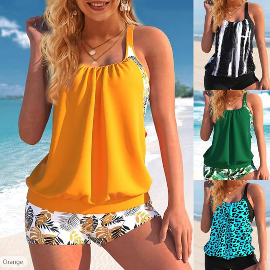🏊‍♀️🌴Ofertă specială limitată în timp 【S-5XL】Costum de baie imprimat pentru femei, vara anului 2025, petrece-ți timpul liber pe plajă 