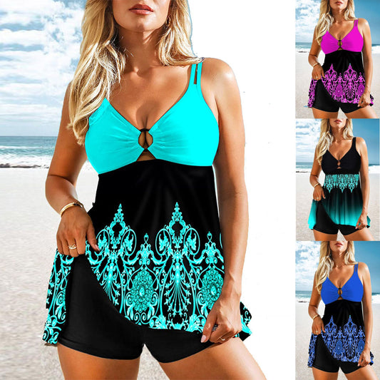 【🔥Lichidare de stoc】【S-5XL】Costum de baie cu imprimeu pentru femei, nou, 2024 