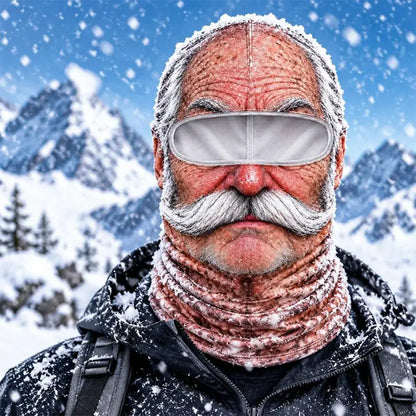 🔥😎 Máscara facial 3D divertida y cálida para deportes de invierno al aire libre