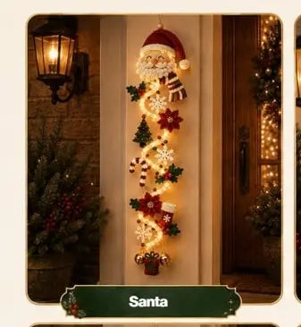 🎄🎃¡Último día! 🎅¡Disfruta de un 49% de descuento en adornos navideños iluminados para puertas!