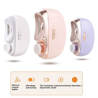 💅✨Cortaúñas eléctrico de alta calidad, adecuado para personas mayores y niños, corte automático con función de limado de uñas.