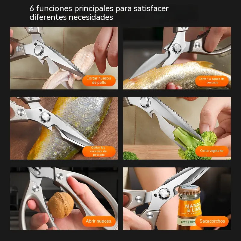 Descuento por tiempo limitado🔥Nueva mejora🍖 Tijeras de cocina multifuncionales de alto rendimiento ✂️👨‍🍳