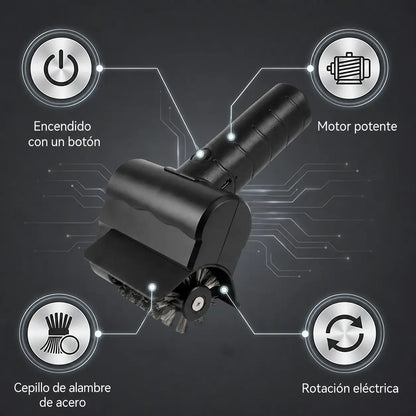🔋🧹 Cepillo eléctrico inalámbrico para limpieza de barbacoas – batería de litio, multifuncional y fácil de usar 🔥🍖