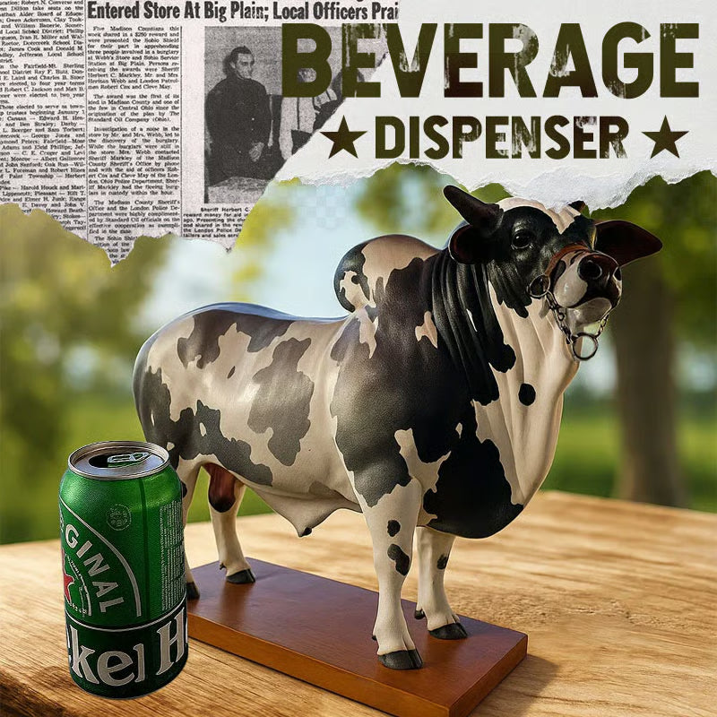 🐂🥃Dispensador de licor con diseño de toro Nelore para bar y mesa