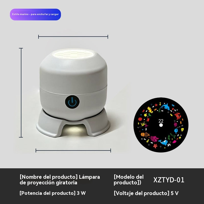 Dynamický rotujúci LED projektor