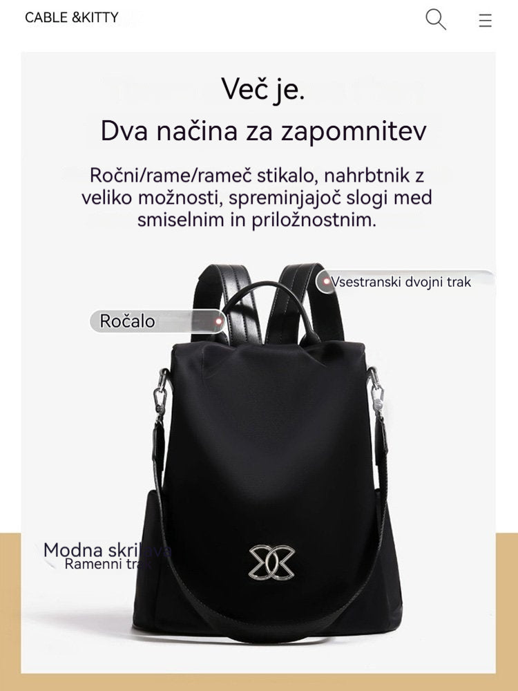 🔥🔥🎒Lahka, večnamenska torba za čez ramo iz blaga Oxford velike prostornine, odporna proti kraji.