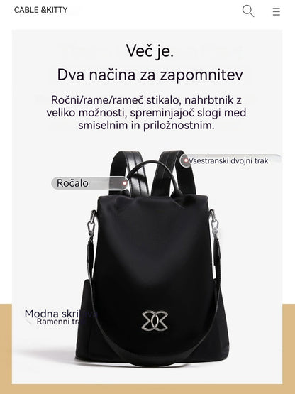 🔥🔥🎒Lahka, večnamenska torba za čez ramo iz blaga Oxford velike prostornine, odporna proti kraji.