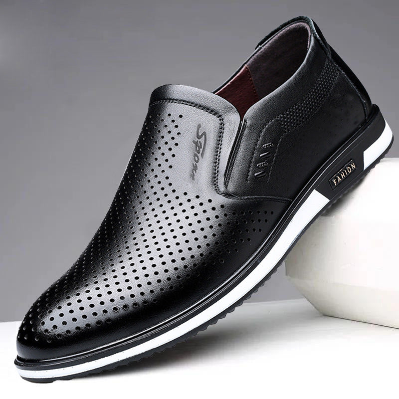 [Tallas grandes 39–47] 2026 Nuevos zapatos planos para hombre, estilo casual-formal, en piel suave