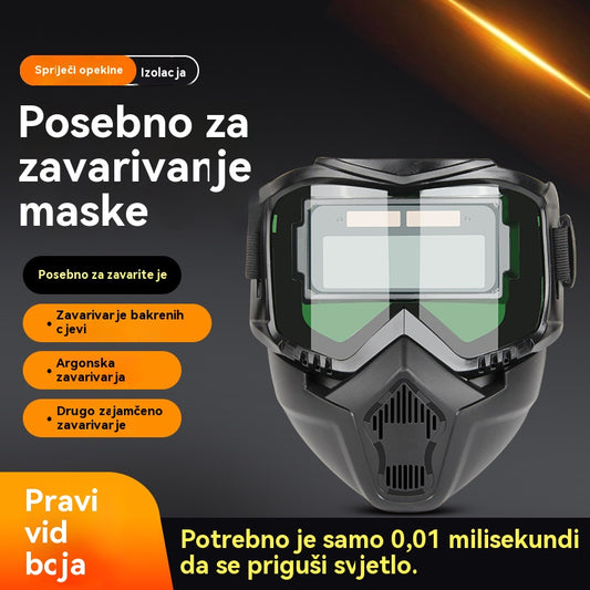 😎Automatska kaciga za zavarivanje s promjenom nijanse, zaštitna kaciga protiv jake svjetlosti, skidiva, odvojiva