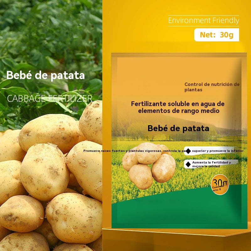 【10/20/30 paquetes】 Fertilizante foliar soluble "Magic Potato" ｜Para papas, maní, batatas, rábanos, taro y cebollas: promueve el crecimiento de las raíces y aumenta el rendimiento.