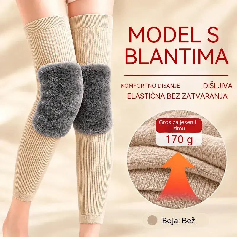 【1 par】🦵 Topli zimski štitnici za koljena · Izuzetno dugi model s mekanom podstavom · Produžena zaštita za koljena i noge!