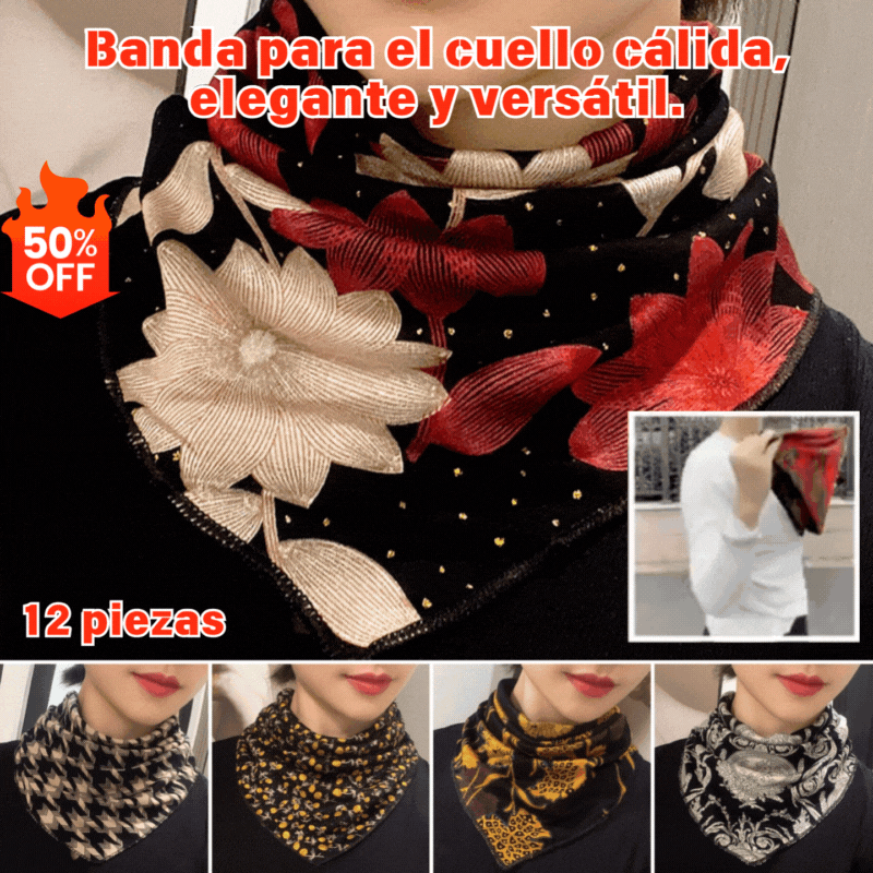 Compra 2, llévate 2 gratis（4 piezas）🍂 ¡Bufanda Triangular para Mujer: Abrigo y Estilo para este Otoño e Invierno!