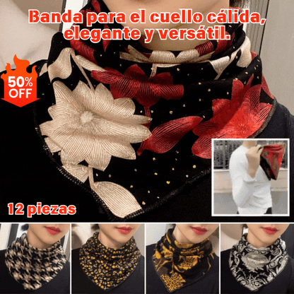Compra 2, llévate 2 gratis（4 piezas）🍂 ¡Bufanda Triangular para Mujer: Abrigo y Estilo para este Otoño e Invierno!