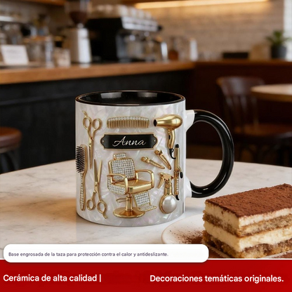 ✨✂️Taza de café de cerámica personalizada, ligera y lujosa