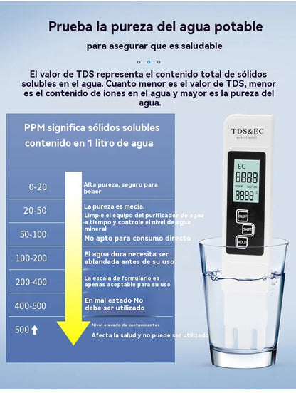 🔥 Nuevo Modelo 2025 Analizador Multifuncional de Calidad del Agua TDS