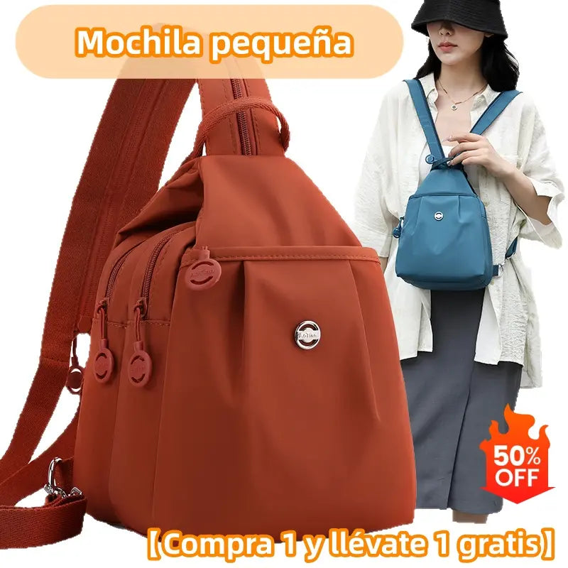 💥【Oferta especial por tiempo limitado】👜Mochila y bolso bandolera con múltiples bolsillos convertibles