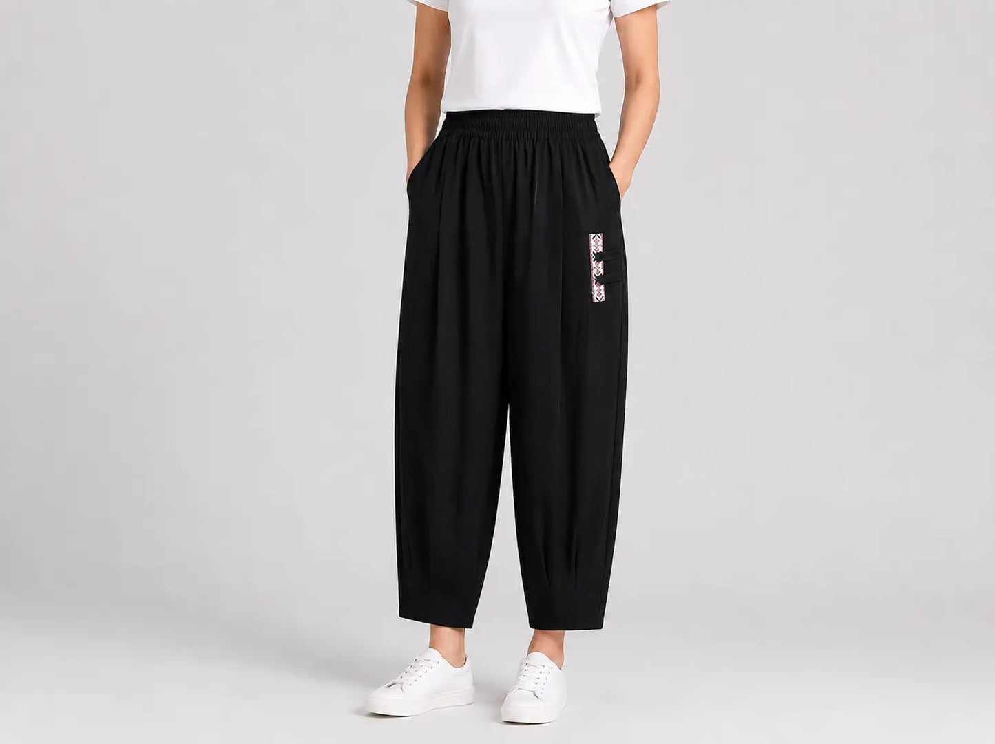 🔥✨【M-4XL】👖Nuevos pantalones de verano finos de algodón y lino de nueve lados