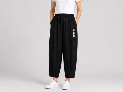 🔥✨【M-4XL】👖Nuevos pantalones de verano finos de algodón y lino de nueve lados