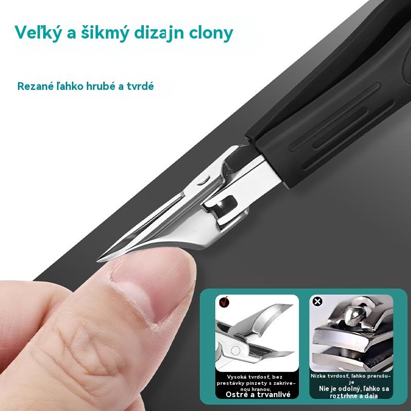 🔥【 SALE】🔥 Klieštiky na nechty s ochranou proti striekajúcej vode s ostrím zahnutým pod uhlom 25° (sada 3 kusov)