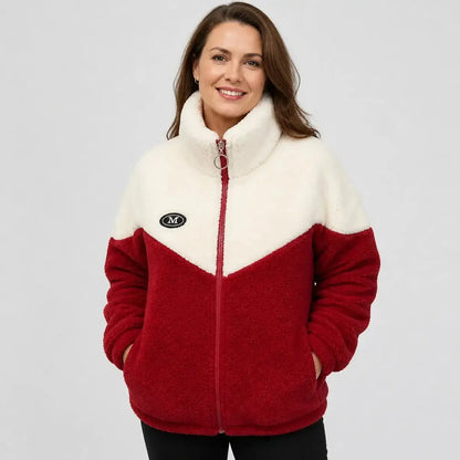 🔥🐏【M-4XL】Abrigo de algodón con forro de invierno, grueso forro de lana de cordero, abrigo cálido