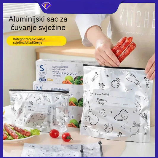 🔥🔥Ukupno 30 antibakterijskih aluminijskih vrećica, vrlo jednostavne za korištenje, za očuvanje svježine