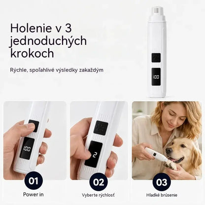 🐱🐶 Elektrický pilník na nechty pre domáce zvieratá s LED indikátorom napájania