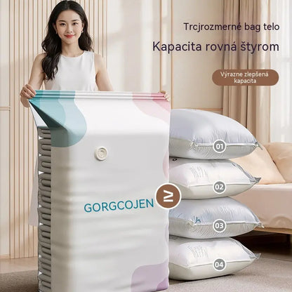 🧳 5 kusov za 26 EUR 💨 Veľká vakuová taška na kompresiu: nie je potrebná pumpa, nepriepustná a šetrí miesto v kufroch i doma ✈️