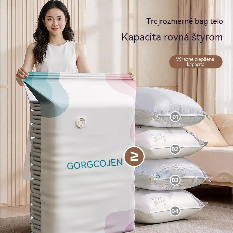 🧳 5 kusov za 27 EUR 💨 Veľká vakuová taška na kompresiu: nie je potrebná pumpa, nepriepustná a šetrí miesto v kufroch i doma ✈️