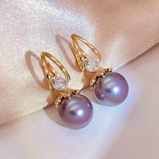💎💐 Nové francúzske luxusné svetlo🌼 2025 Senior zmysel pre skutočný temperament Pearl Silver Strieborné náušnice
