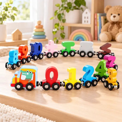 🔥Compra 1 y llévate 1 gratis🔥🚂 Tren Magnético de Números para Niños | Juguete Educativo de Construcción para Aprender Jugando