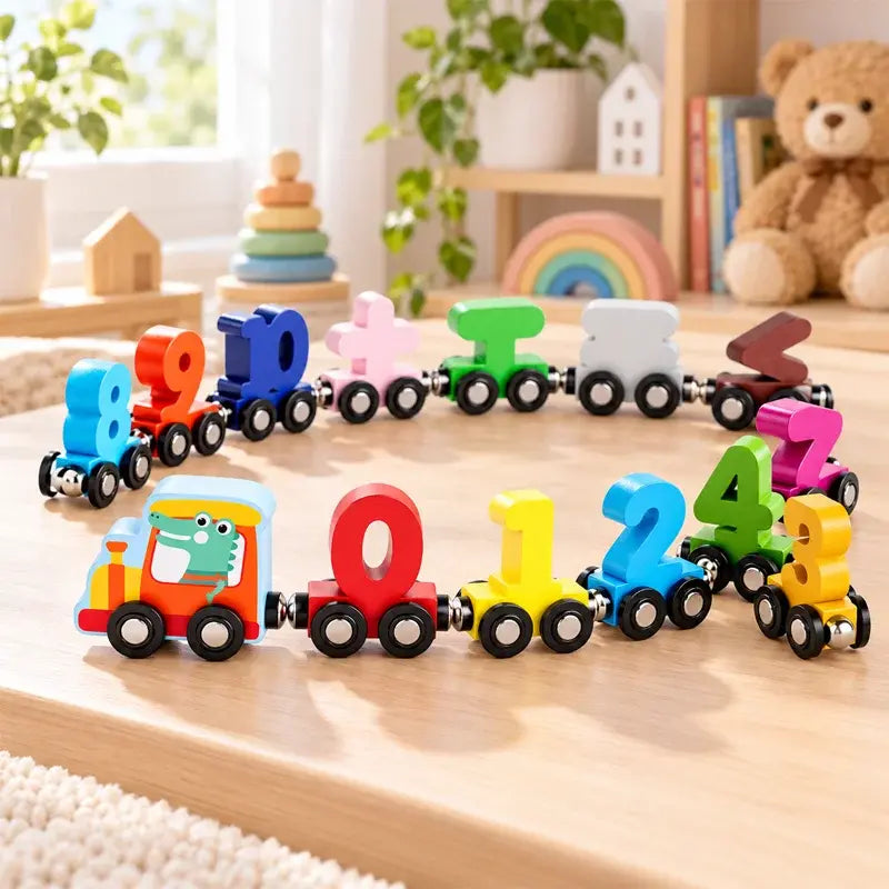 🔥A mitad de precio por tiempo limitado🔥🚂 Tren Magnético de Números para Niños | Juguete Educativo de Construcción para Aprender Jugando