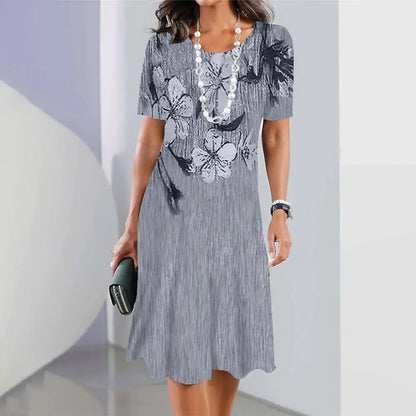 🔥【S-5XL】Elegante vestido retro de cuello redondo 2026