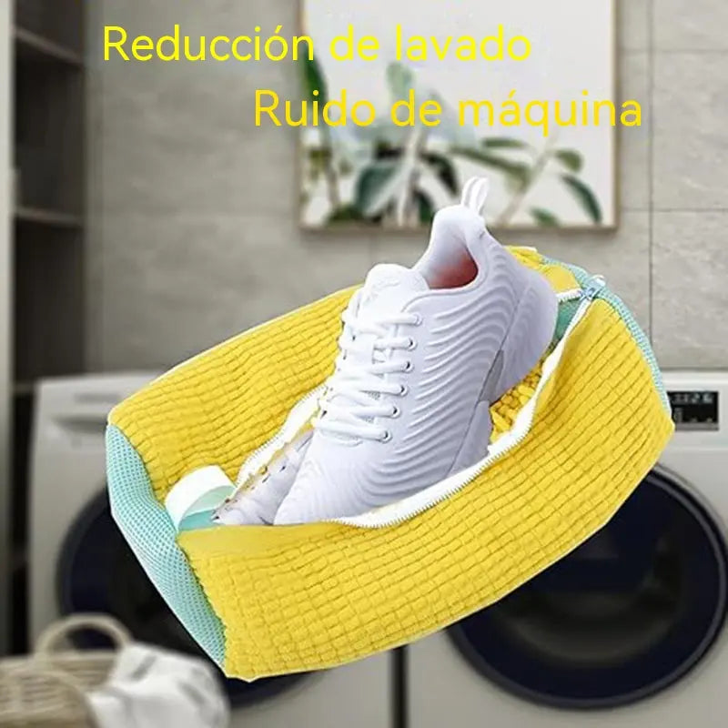 【Compra 1 y llévate 1 gratis】Bolsa cilíndrica para lavar zapatos en la lavadora y para su cuidado.