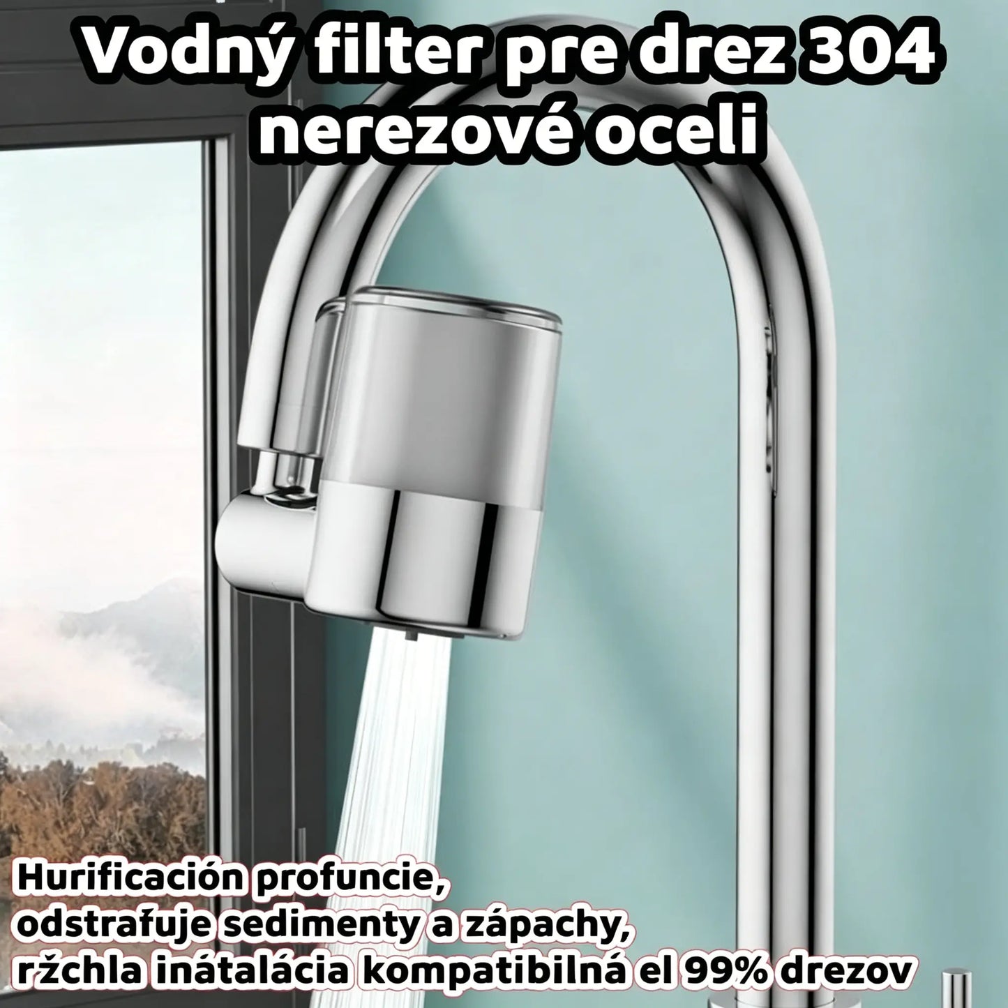💧【Kúpte 1 a získajte 1 zadarmo】✨ Filter na vodu do batérie z nehrdzavejúcej ocele 304 | Hlboké čistenie, odstraňuje usadeniny a pachy, rýchla inštalácia, kompatibilný s 99 % batérií 🚰