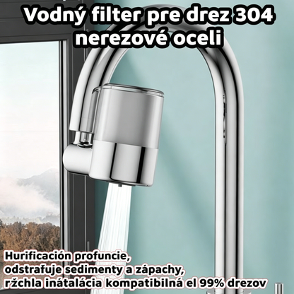 💧【Kúpte 1 a získajte 1 zadarmo】✨ Filter na vodu do batérie z nehrdzavejúcej ocele 304 | Hlboké čistenie, odstraňuje usadeniny a pachy, rýchla inštalácia, kompatibilný s 99 % batérií 🚰