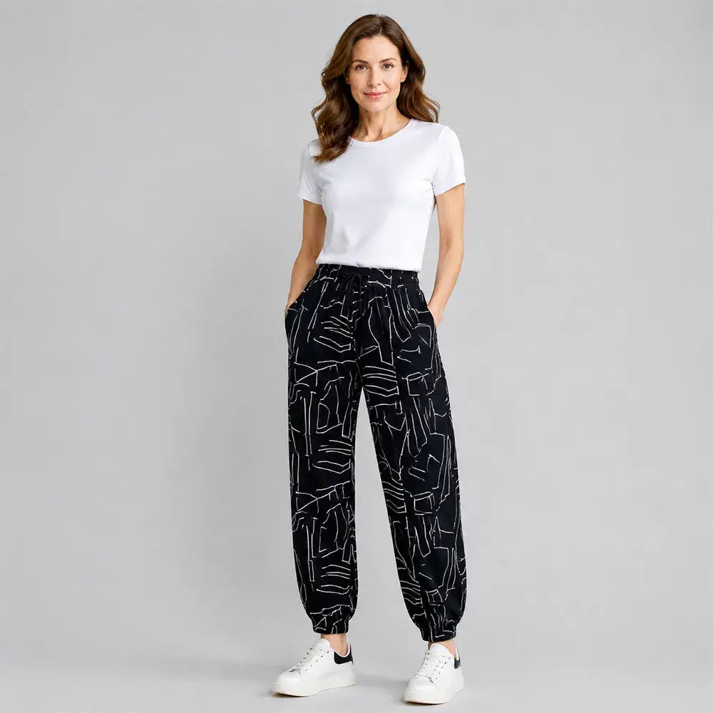 👖Pantalones de seda helada de talle alto para mujer - holgados, tallas grandes 40-100 kg - verano, pantalones ligeros con perneras anchas