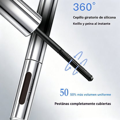 [Compra uno y llévate otro gratis, total 2] Máscara de pestañas 3D resistente al agua (Negro y Marrón)