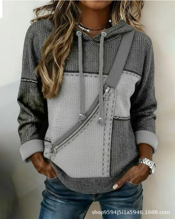 🔥【Priama zľava 30 €】🎀🎀【S-5XL】Dámska mikina s kapucňou a dlhým rukávom s potlačou