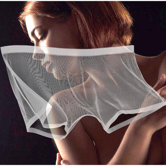 😍【Pachet de 8】Boxeri subțiri din plasă de mătase glacială, respirabili și sexy 