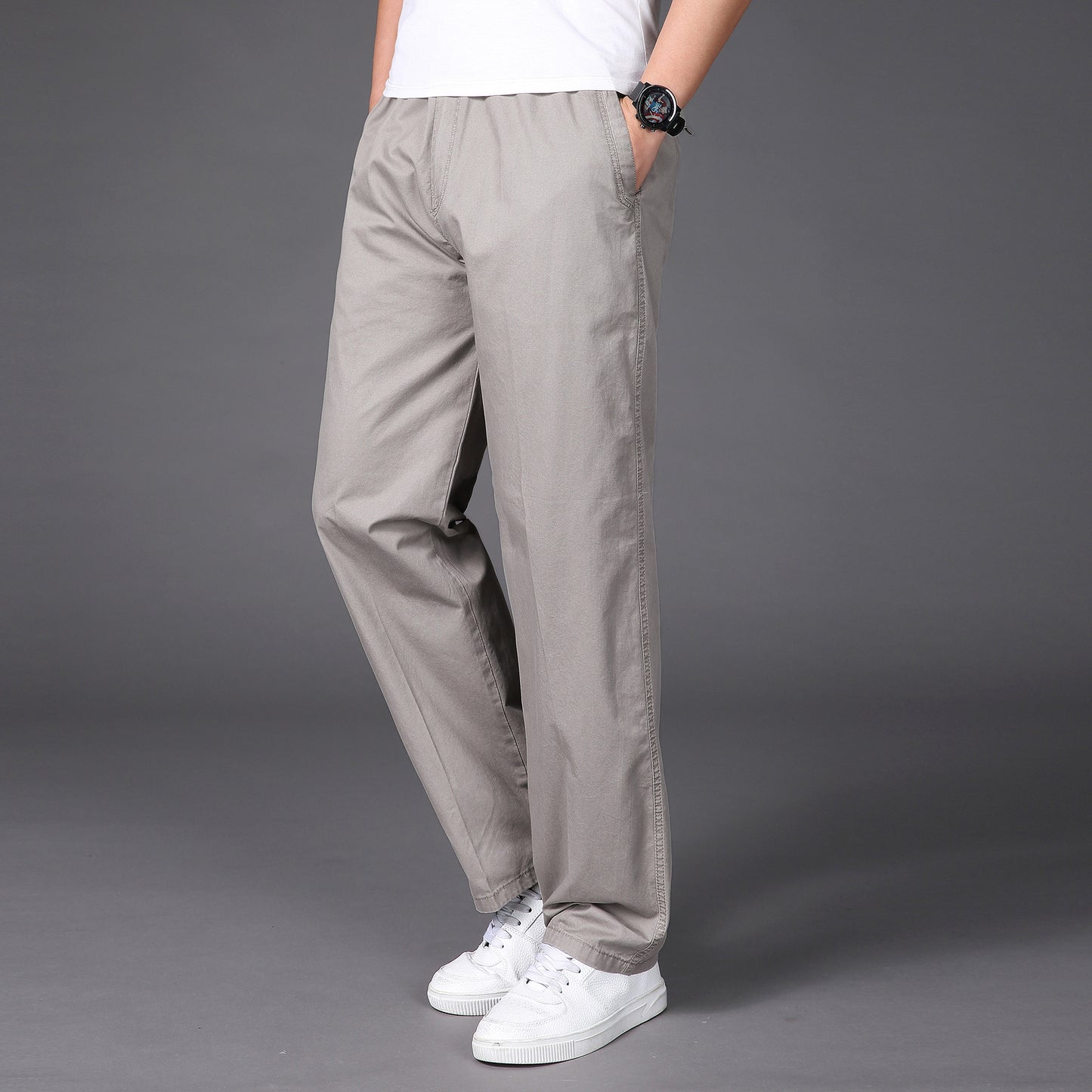 🔥【50-130KG】👖Nowe letnie spodnie męskie w dużych rozmiarach, oddychające i wygodne