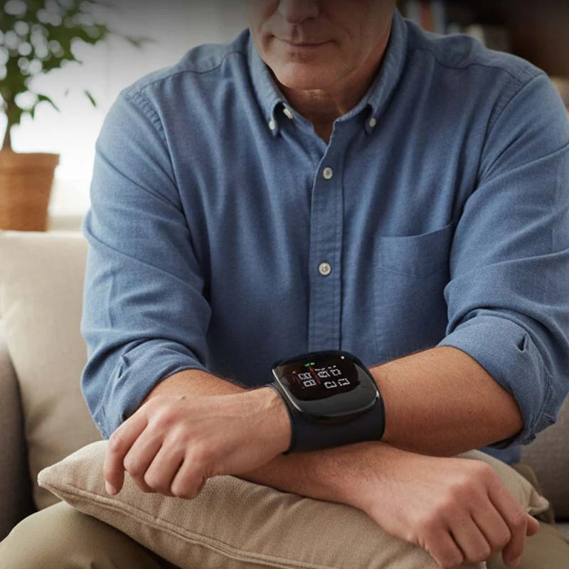 👴🩺📊🔥Zdravotnícky tlakomer na zápästie, nabíjateľný, s presným prenosom hlasu, vhodný na domáce použitie pre seniorov.