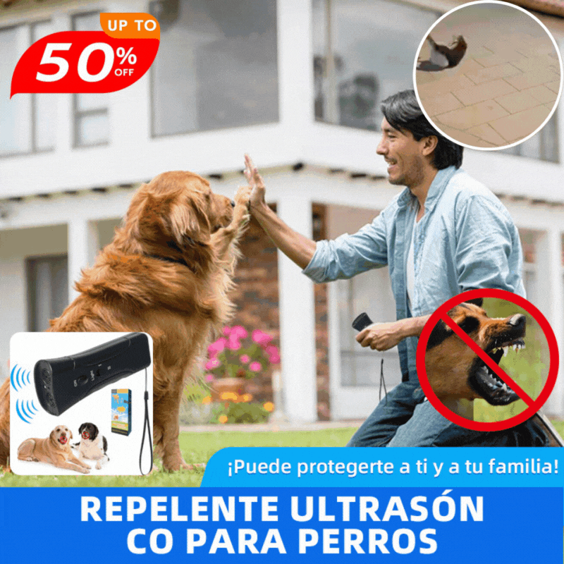 💥👪Repelente ultrasónico para perros, que te protege a ti y a tu familia cuando salís de casa